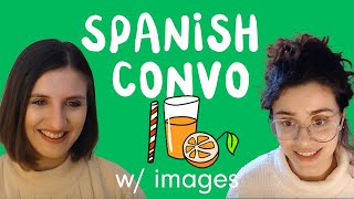 Easy Spanish Conversation Talkin mostly about drinking straws  Comprehensible Input [upl. by Lseil]