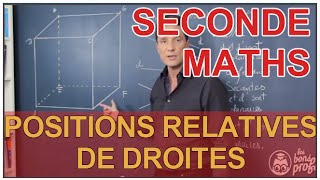 Positions relatives de plans  Géométrie dans lespace  Maths seconde  Les Bons Profs [upl. by Nahtnhoj876]