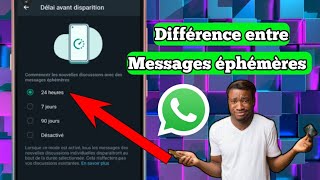 Nouveaux Messages éphémère Whasapp expliquer Éclairage [upl. by Hna]