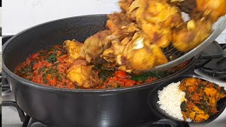 How To Make The Perfect chicken spinach Stew [upl. by Dorca]