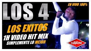 LOS 4  LOS EXITOS  LO MEJOR  BEST OF 1H VIDEO HIT MIX [upl. by Eecart]