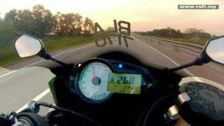 Kawasaki ZX6R Top Speed amp High Speed [upl. by Ahsatak240]