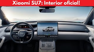 Xiaomi SU7 Diseño interior revelado [upl. by Bringhurst]