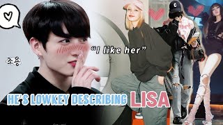 Liskook  Lisa as Jungkook’s Ideal girl was Jungkook lowkey describing Lisa 😱💯 [upl. by Scuram]