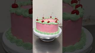 I love the cherries cakedecorating heartcakes cake toronto heartshapedcakes baking [upl. by Wilser]