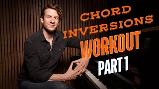 Learn And Practice Chord Inversions for Beginners Piano Workout Part 1 [upl. by Alien]