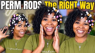 The Easiest Way To Do a PERM ROD SET  Perm Rods on Natural Hair  Step by Step [upl. by Craven789]