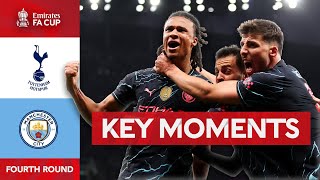 Tottenham Hotspur v Manchester City  Key Moments  Fourth Round  Emirates FA Cup 202324 [upl. by Ahseikan713]