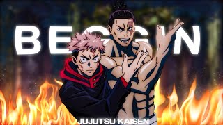 BEGGIN  “Itadori amp Todo vs Hanami” Jujutsu Kaisen AMVEDIT 4K [upl. by Tilla]