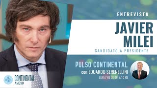 Entrevista a Javier Milei post Elecciones Generales en pulsocontinental eleccionescontinental [upl. by Ozner]