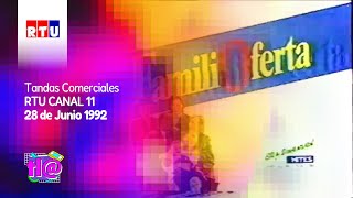 Tandas Comerciales RTU Canal 11 28 de Junio 1992 [upl. by Eserehs717]