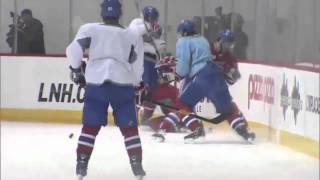 PK Subban and David Desharnais altercation in practice [upl. by Regine]