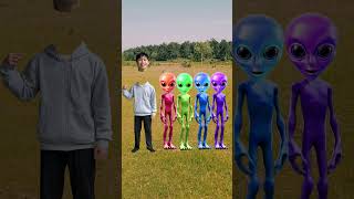 red green blue amp purple alien dancing and deepu sakha Correct headmatching gameMagical video funy [upl. by Conlee]