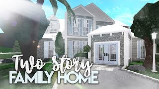 Roblox  Bloxburg 2 Story Family House  House Build [upl. by Otrebliw]