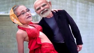 Khairun Lo Tor Lamba Mathar Kesh  Modi Hasina Dance  Bangla Funny Song [upl. by Smail369]