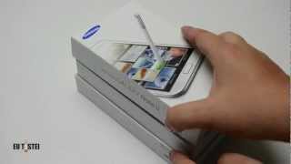 Phablet Samsung Galaxy Note II N7100  Unboxing Brasil [upl. by Anialem]