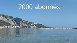 je fête mes 2000 abonnés à la plage❤️❤️❤️ [upl. by Yxel]