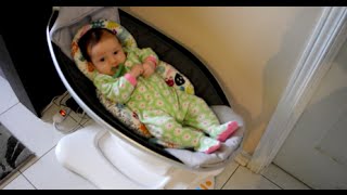 4MOMS Mamaroo is it worth the hype REVIEW  DEMO [upl. by Ettenil]