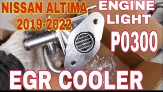 NISSAN ALTIMA 2021 L34 EGR COOLER REPLACEMEMT  NISSAN ALTIMA P0300 MISFIRE CODE [upl. by Joiner534]