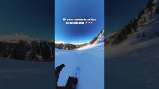 FULL GAS ON A SNOWBOARD😱🚀 wintersports snowboard [upl. by Llemhar922]