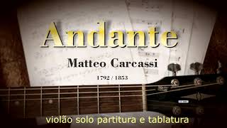 Andante Matteo Carcassi [upl. by Gnoy]