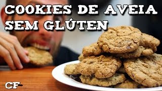 Cookies de Aveia com gotas de chocolate SEM GLÚTEN CookFork [upl. by Kuo]