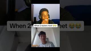 When 2 rizzlers meet 😱 omegle funny rizz [upl. by Cinimmod244]