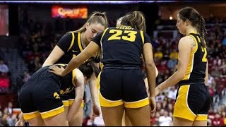 Just Hawkeyes  Against Wisconsin Badgers Womens Basketball Dec 10 2023 [upl. by Auqinimod]