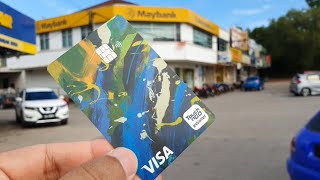 Cara Withdraw Duit TNG eWallet pakai kad VISA TouchNGo eWallet melalui Mesin ATM atau CDM [upl. by Jimmie]