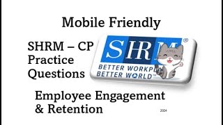 Mobile Friendly SHRM–CP Practice Questions 3 of 23 Employee Engagement and Retention BASK Prep [upl. by Yerfej]