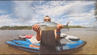 FISHING  CAMPING ON THE ISLAND  JETSKI LIFE [upl. by Acherman]