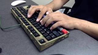 Filco Majestouch 2 Camouflage TKL  MX Brown  Cherry POM  Typing Test [upl. by Nawrocki]