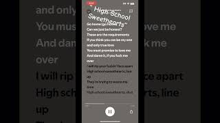 High School Sweethearts by MelanieMartinez spotify spotifyapp melaniemartinezlyrics lyrics [upl. by Clarke399]