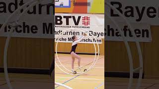 Bavarian Champinships 2023 in gymwheel Julia Durmann gymmotivation sportreels [upl. by Abram]