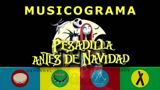 MUSICOGRAMA  HALLOWEEN  PESADILLA ANTES DE NAVIDAD [upl. by Relyhs]