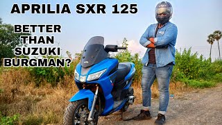 Aprilia SXR 125  Better than Suzuki Burgman Street and Ntorq [upl. by Akinat]