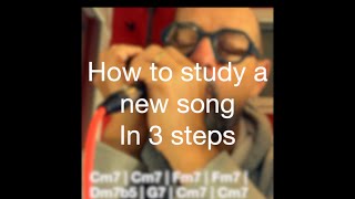 HOW TO STUDY A NEW SONG WITH HARMONICA IN 3 STEPS [upl. by Aurita]