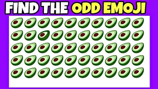 FIND THE ODD EMOJI😄🤓👻  SPOT THE ODD ONE OUT  EMOJIS QUIZ CHALLENGE💪 [upl. by Donela727]