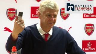 Wenger jokingly answers phone to Mourinho [upl. by Zoller]