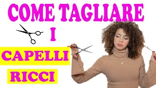 TAGLIO CAPELLI RICCI DONNA 2022  COME TAGLIARE I CAPELLI RICCI SOLA CON UN RISULTATO WOW [upl. by Tomasine]