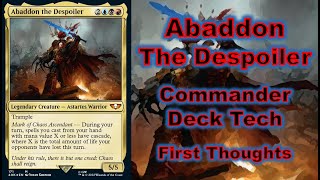 Abaddon the Despoiler Commander Deck Tech First Thoughts  Warhammer 40K Commander Decks Spoiler [upl. by Wistrup]