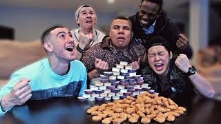 130 Chicken Nuggets in 10 Minutes CHALLENGE [upl. by Agathy511]