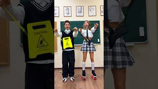 OMG😨 CAN YOU REPEAT THIS SCHOOL TRICK🤯🎒📚 shorts short [upl. by Aneral]