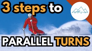 3 steps to stronger Parallel turns  Intermediate ski tips  How to ski parallel turns [upl. by Stefanie259]