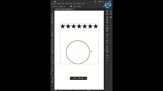 How to make perfect star circle  Adobe Illustrator  shorts tutorial illustrator tips tricks [upl. by Horatia]