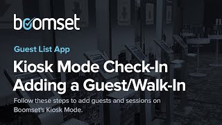 Boomset Kiosk Checkin How to Check In A Guest on Kiosk Mode [upl. by Dent]