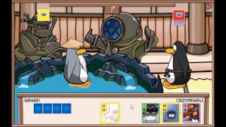 Club Penguin Card Jitsu Sensei Battle Gameplay [upl. by Dier815]