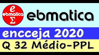 ENCCEJA Questão 32 2020 PPLReaplicação – Uma pessoa está disposta encceja dozzus ebmatica [upl. by Greerson]