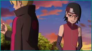 Sarada Flirts with Boruto  Boruto x Sarada Borusara Moments [upl. by Aihsilef]