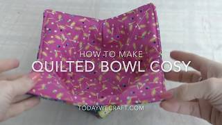 How to make a quilted bowl cosycozy [upl. by Itoyj297]